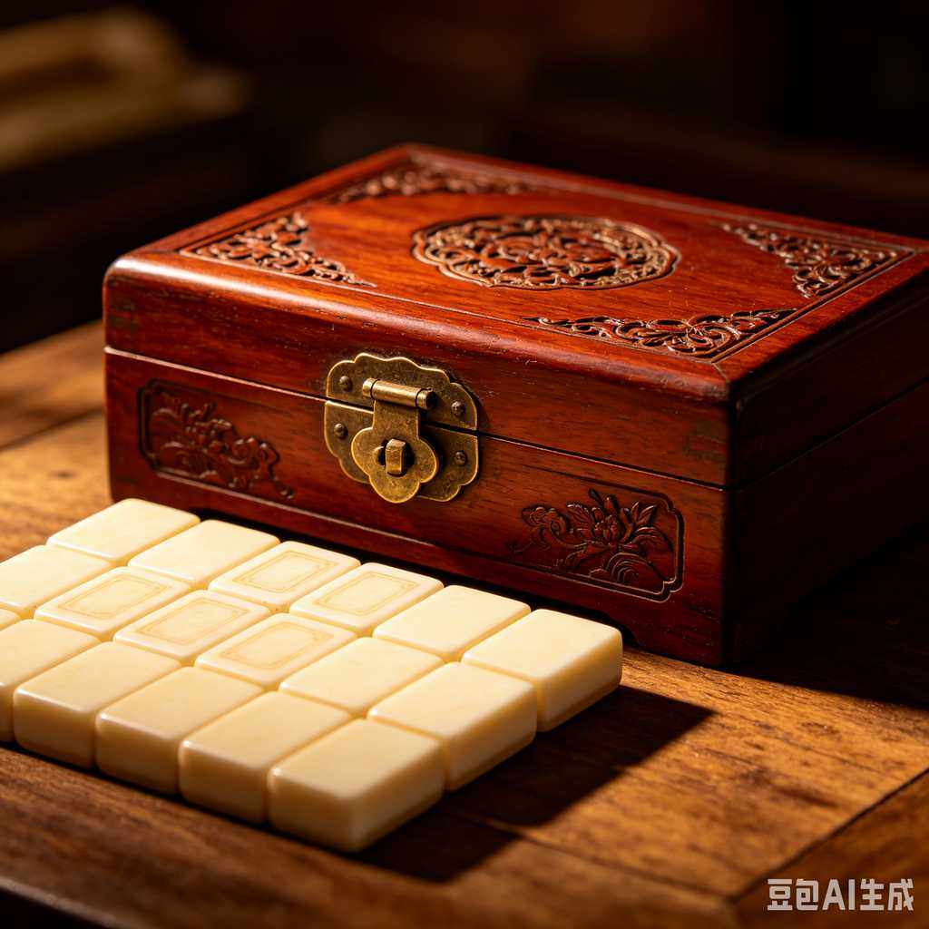 mini travel mahjong set lightweight