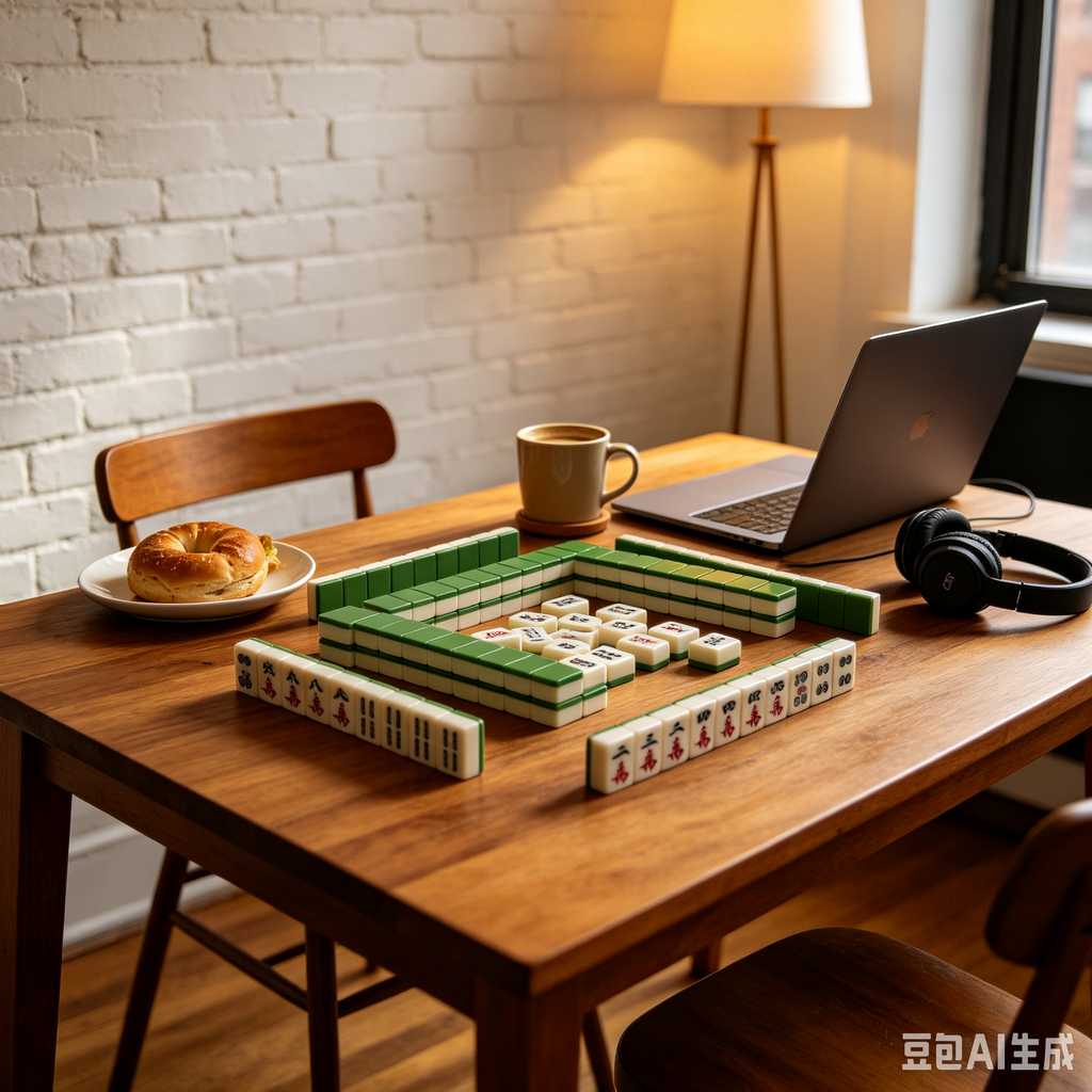 travel mahjong table mat set
